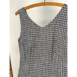 Robe vichy grise - Mitsouki - T.1